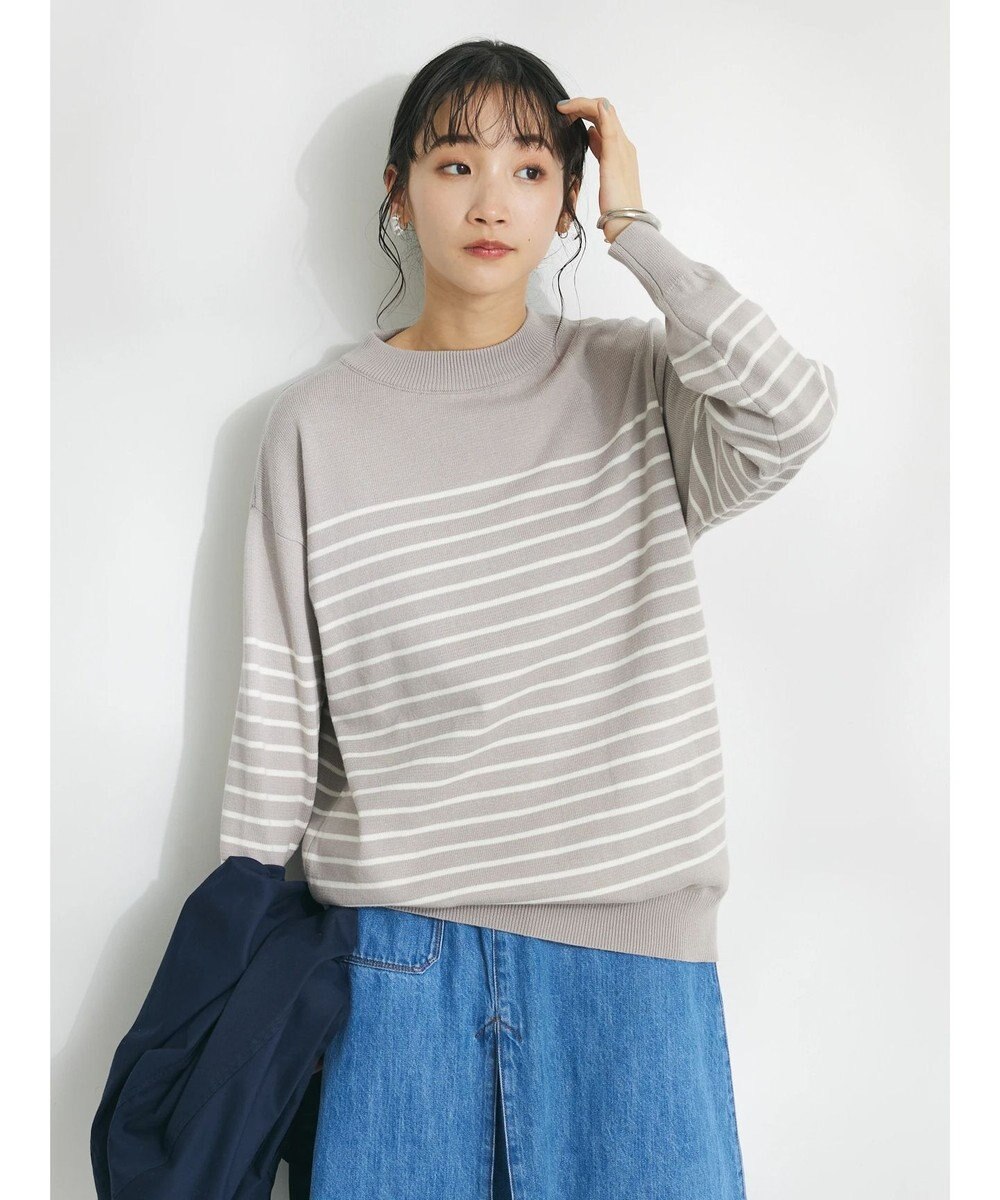 CRAFT STANDARD BOUTIQUE パネルボーダーニットプルオーバー 