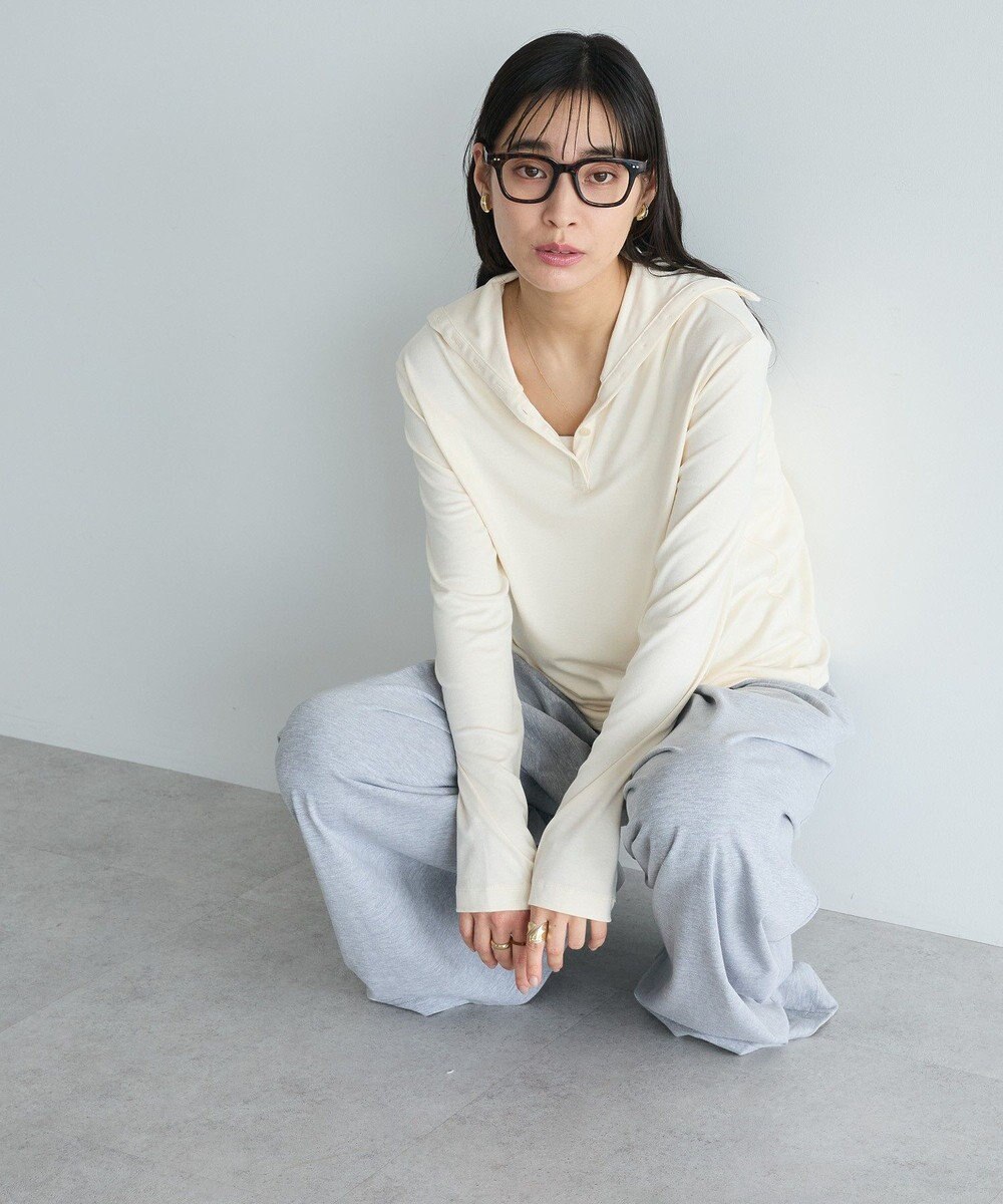 CRAFT STANDARD BOUTIQUE ハイネックハーフボタンプルオーバー 