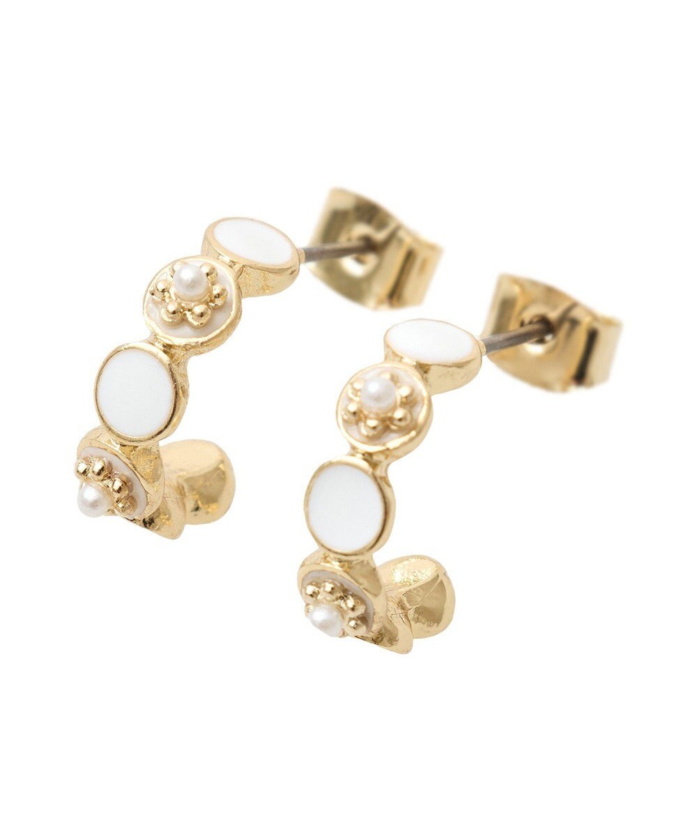 Green Parks ・ＨＡＬＦ　ＴＩＭＥ　エポ入りプチパールピアス 