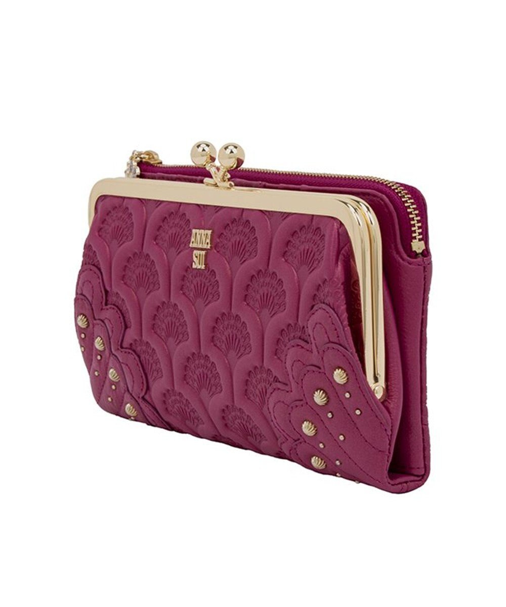 ANNA SUI ピーコック 二つ折り口金長財布 