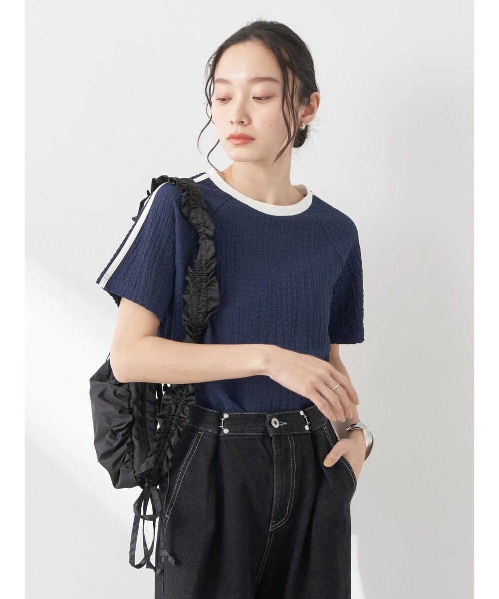 earth music&ecology ラインジャガードプルオーバー 