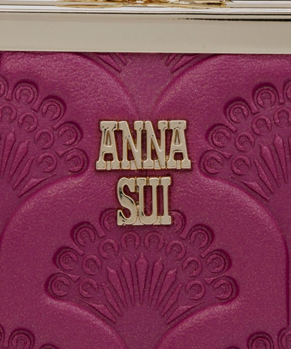 ANNA SUI ピーコック 二つ折り口金長財布 