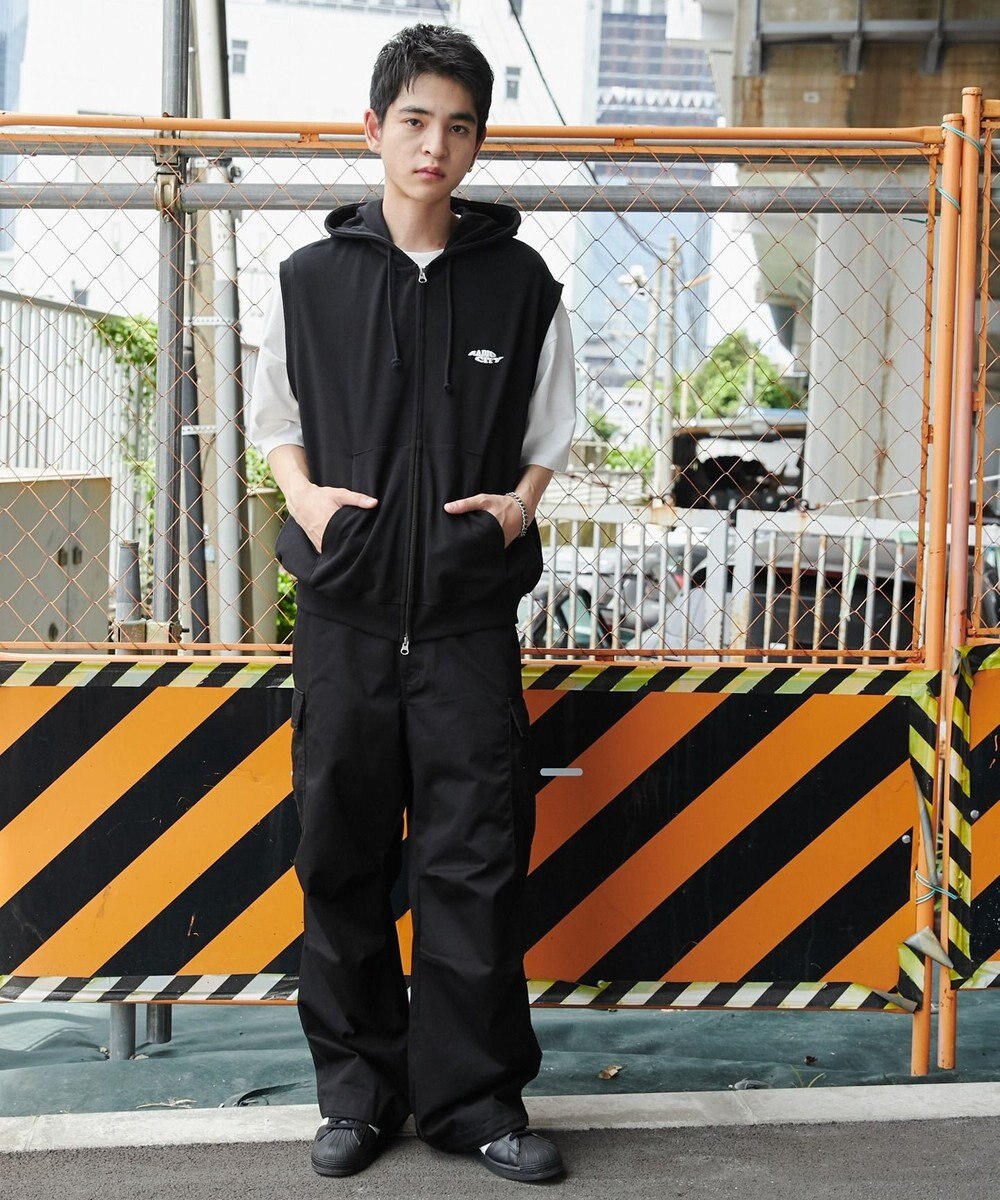 WEGO 【ユニセックス着用ITEM/MLサイズ展開】ノースリジップパーカー 