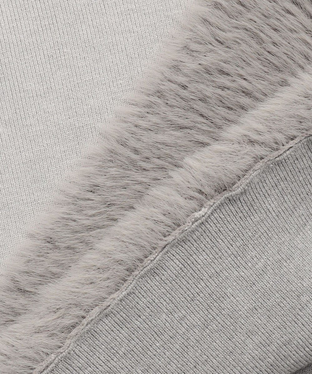 ANY SIS フェザーブロッキング ニット 