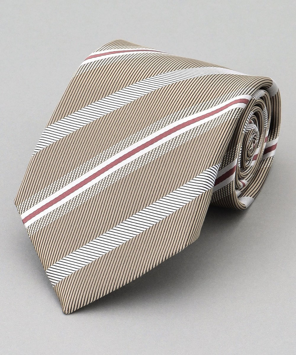 GOTAIRIKU  GOTAIRIKU別注【日本製】シルク ネクタイ_レジメンタル柄 