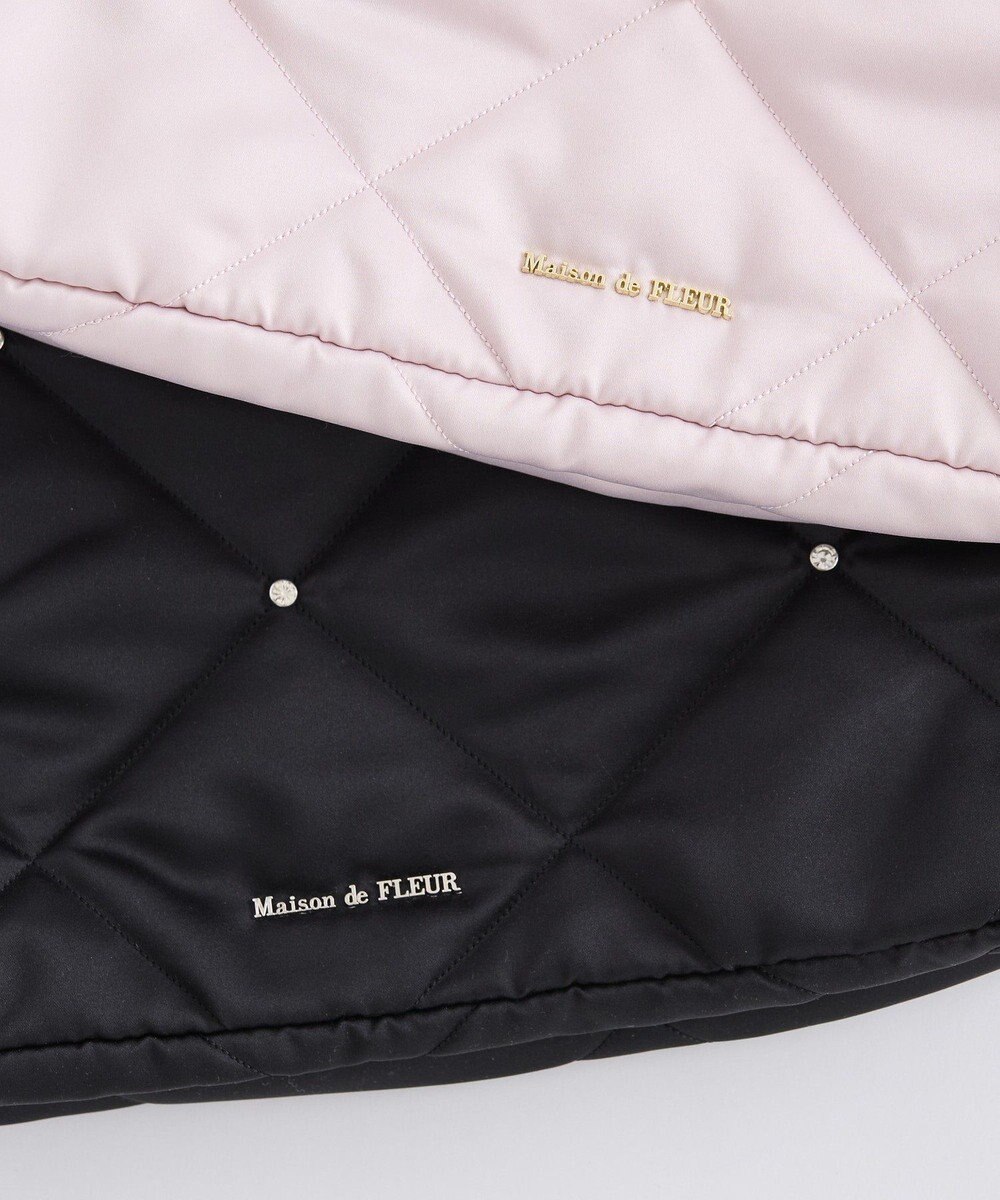 Maison de FLEUR キルティングエアリーキャリーオンバッグ 