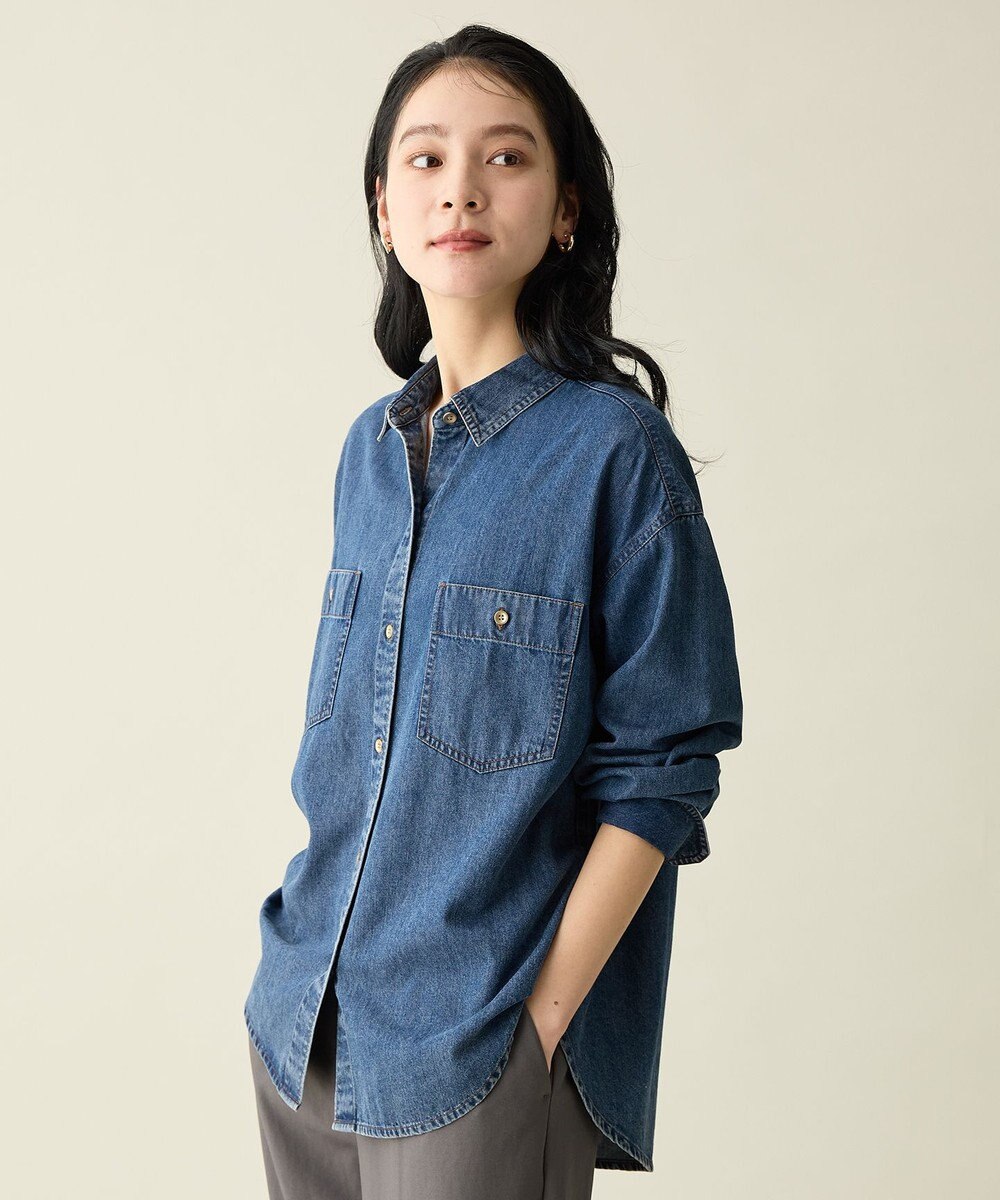 ANY オーバーデニムシャツ 
