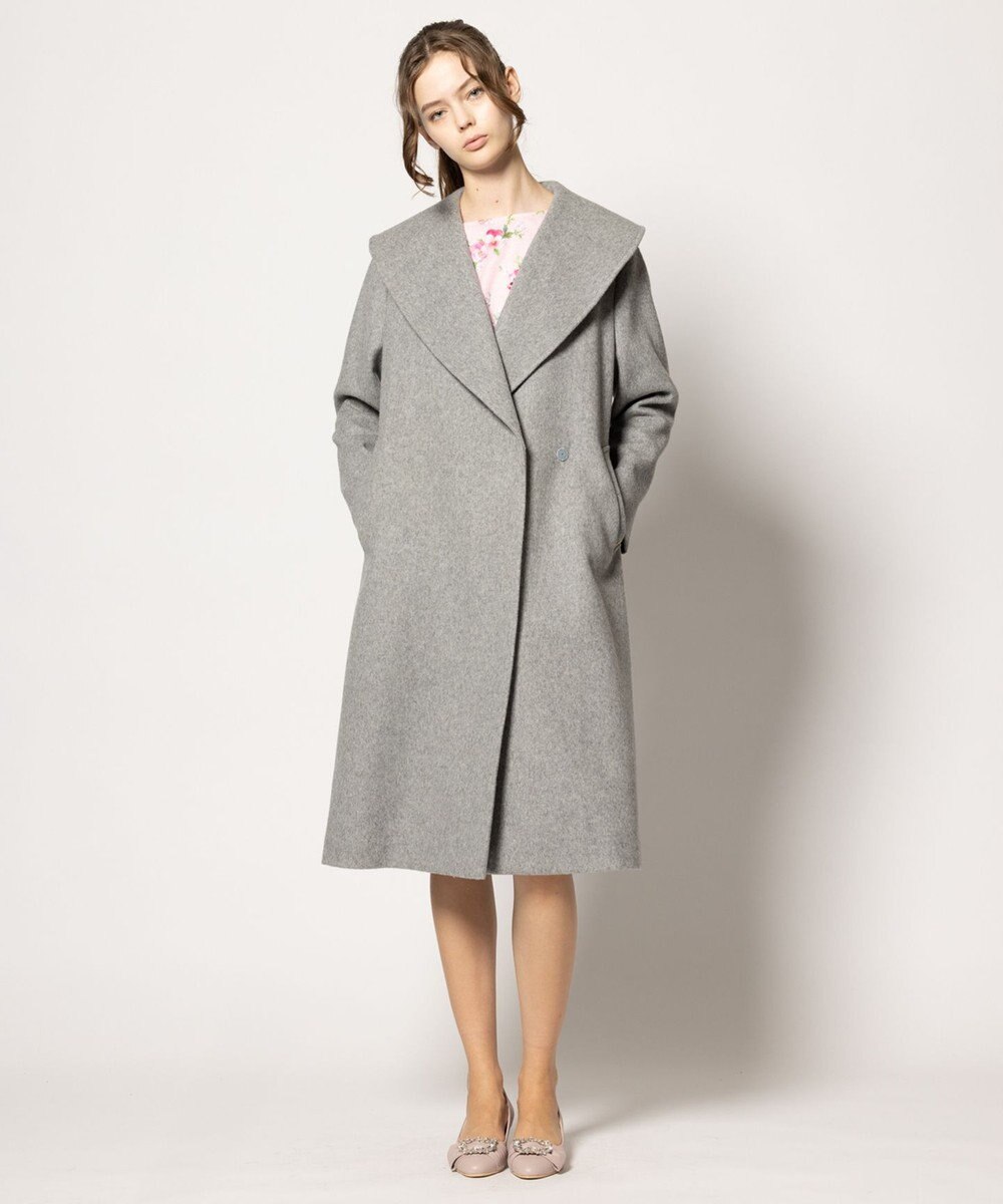 TOCCA LOOFAH ショールカラーウールコート 
