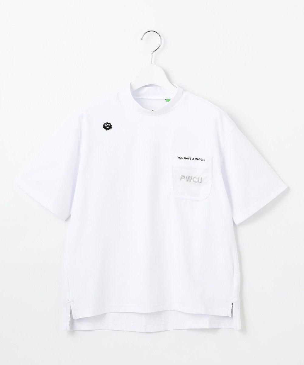 PW CIRCULUS 【吸水速乾 / UV遮蔽率99% UVカット / ストレッチ】【WOMEN】メッシュポケットモックネックT ゴルフウェア レディース 
