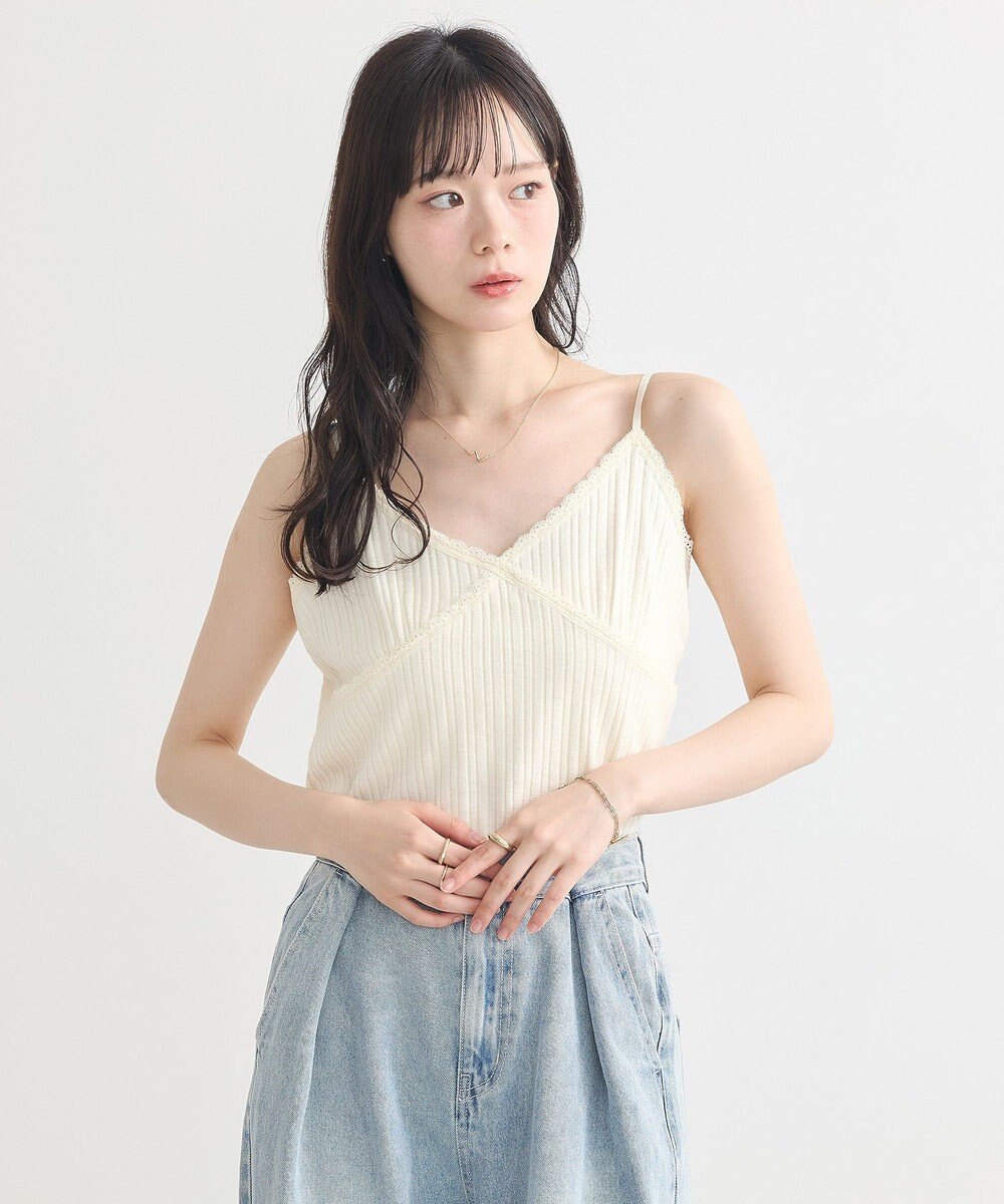 earth music&ecology アイレットレースキャミ 