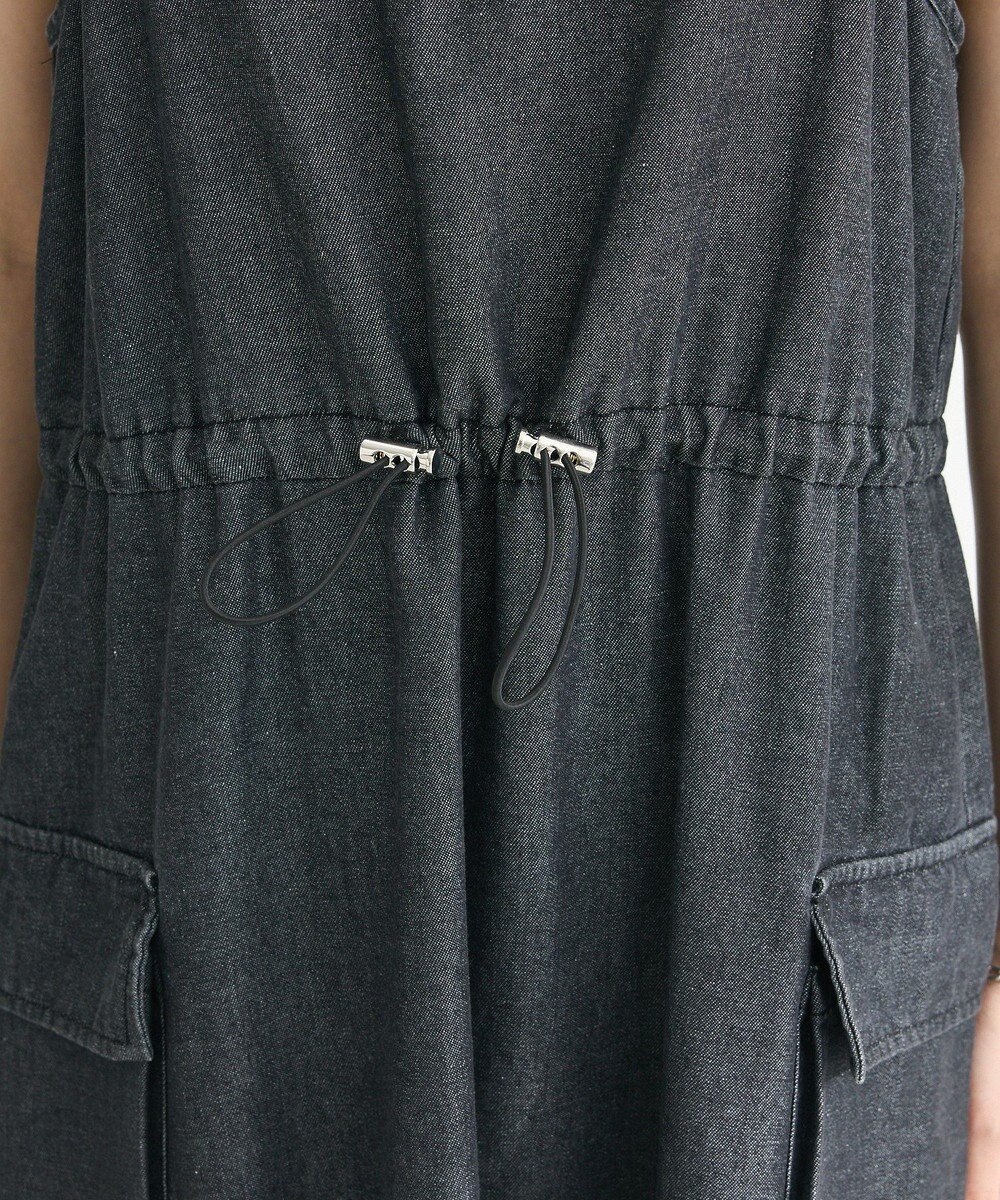 Green Parks カーゴポケットデニムキャミワンピース 