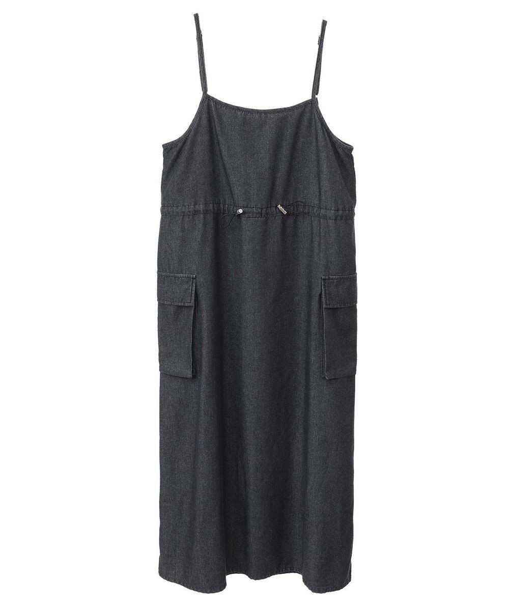 Green Parks カーゴポケットデニムキャミワンピース 