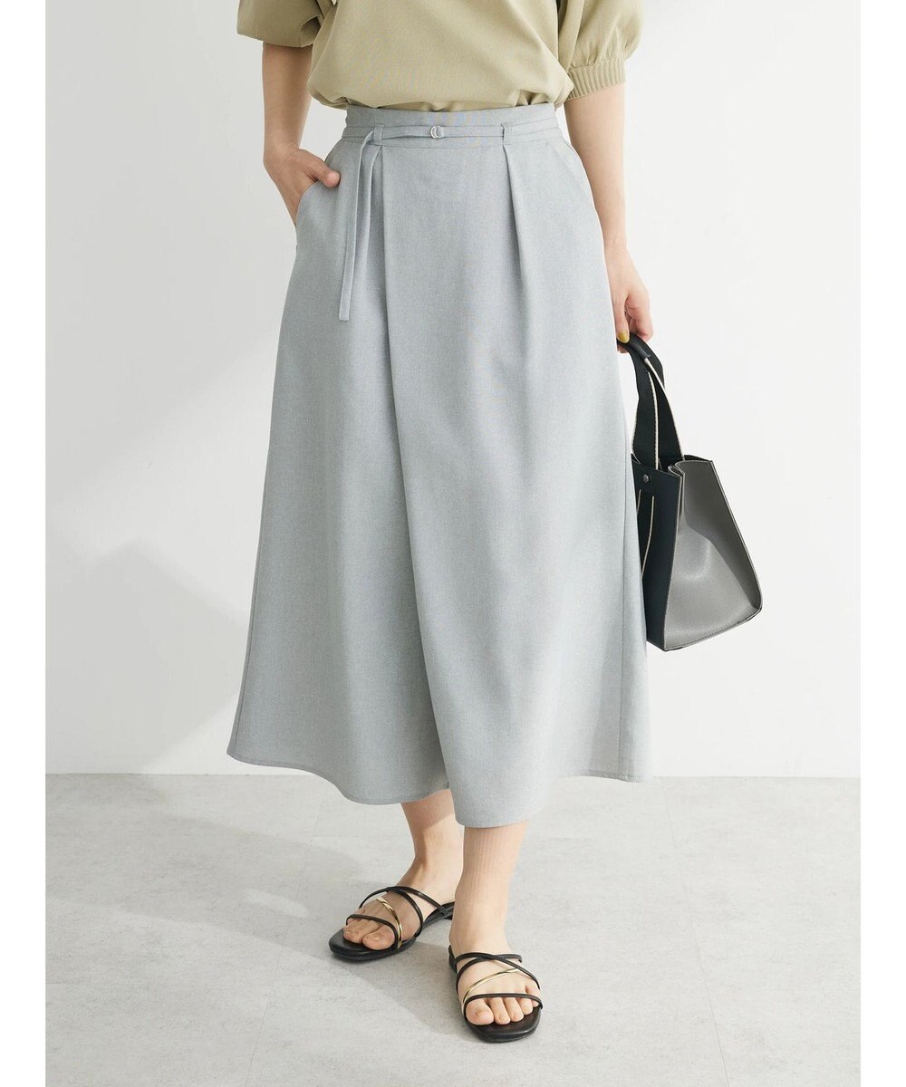 Green Parks 接触冷感　ベルト付ガウチョパンツ 