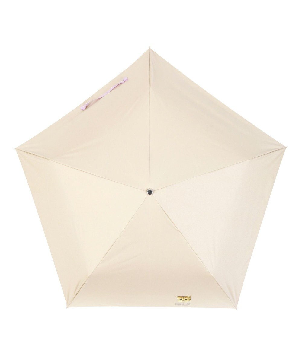 MOONBAT 【軽量】PAUL & JOE 晴雨兼用日傘 折りたたみ傘 ワンポイントヌネット 一級遮光 遮熱 UV 