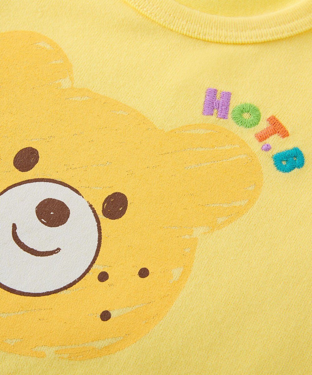 MIKI HOUSE HOT BISCUITS 【70-80cm】カラフルビーンズ フェイスプリント ショートオール 