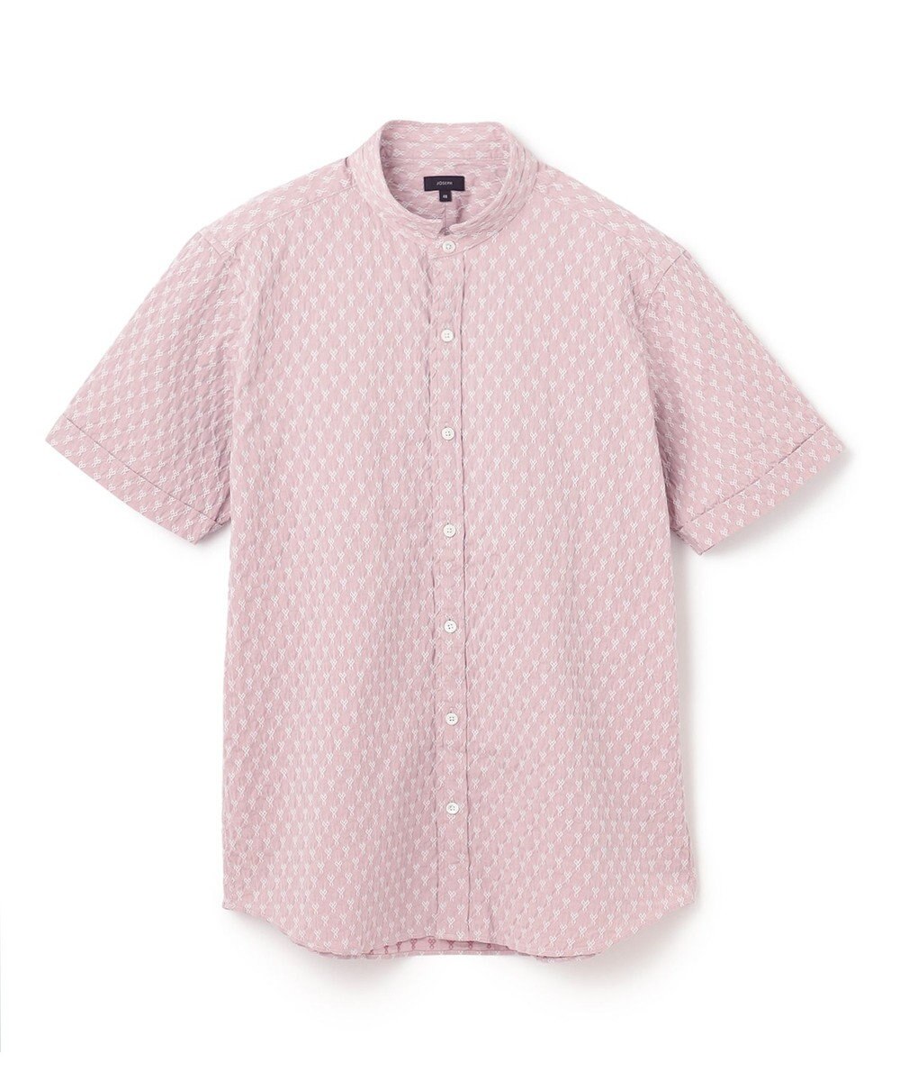 JOSEPH HOMME シガーカッタージャガード　ウイングカラー半袖シャツ 