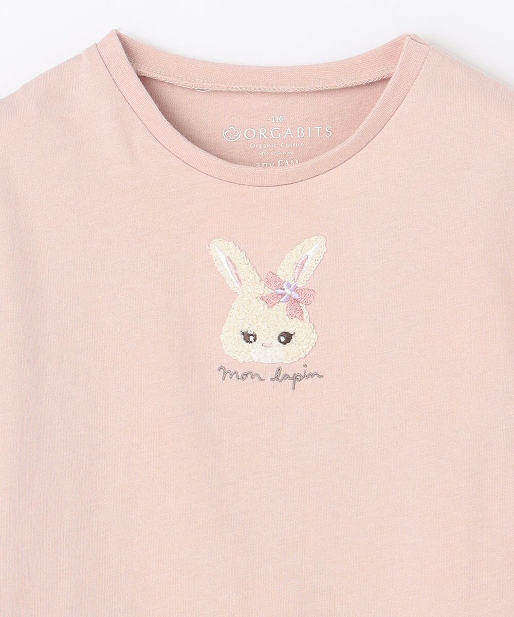 ANY KIDS オーガビッツアニマルサガラ刺繍Ｔシャツ 