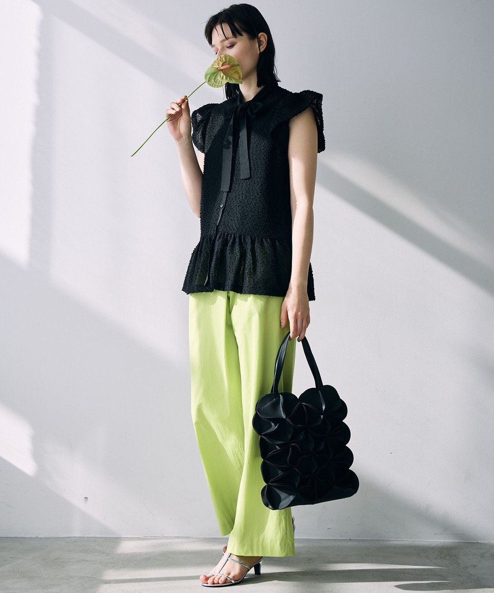 自由区 【カトリエムブーケ】Expression delicate ボウタイチュールトップス 