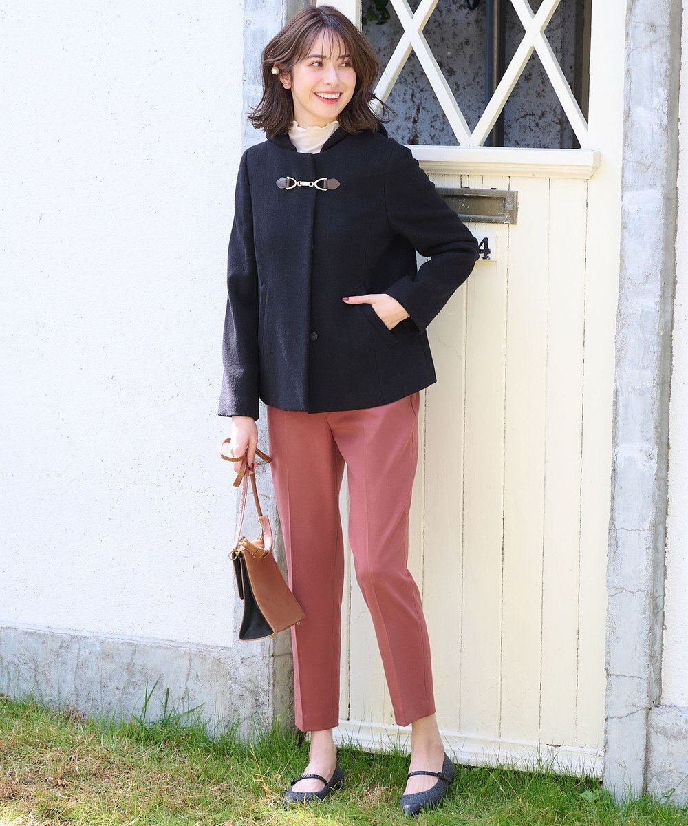 ANY SIS 【2WAY】ファインウールモッサ ショートコート 