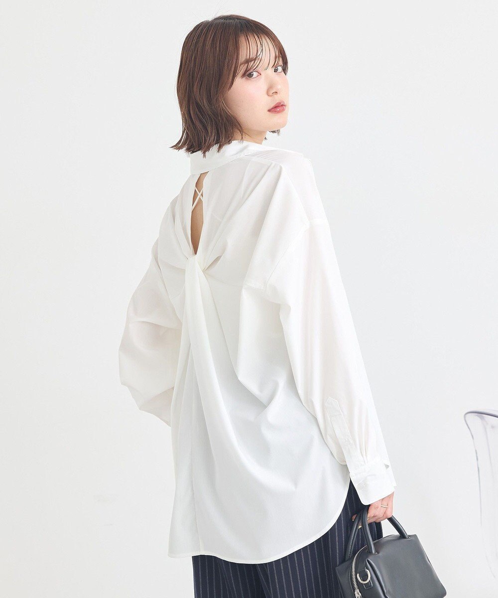 earth music&ecology バックツイストオーバーシャツ 