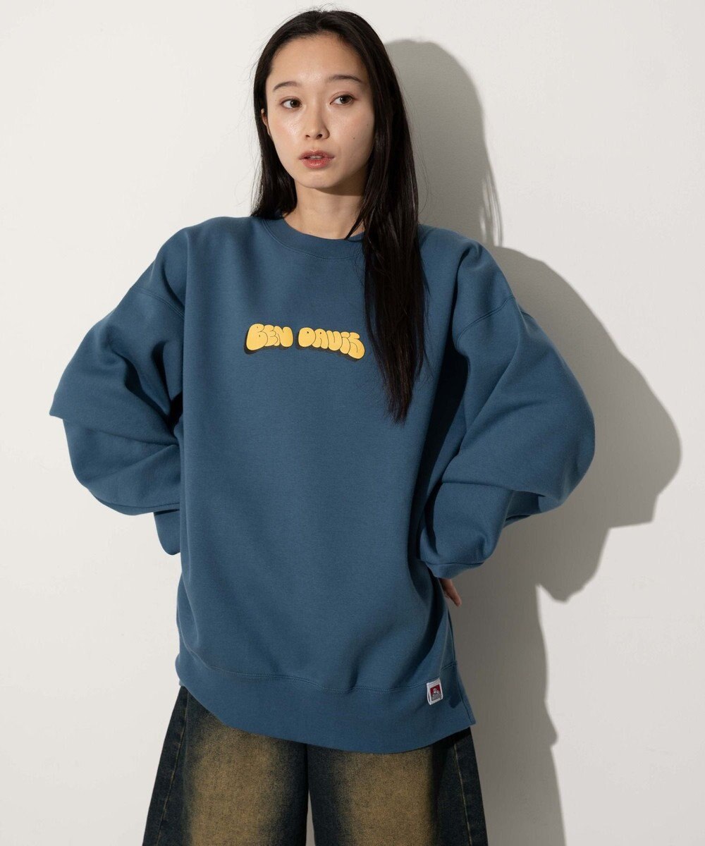 WEGO 【ユニセックス着用ITEM/MLサイズ展開/裏起毛】別注BENDAVISプランプロゴプルオーバー 