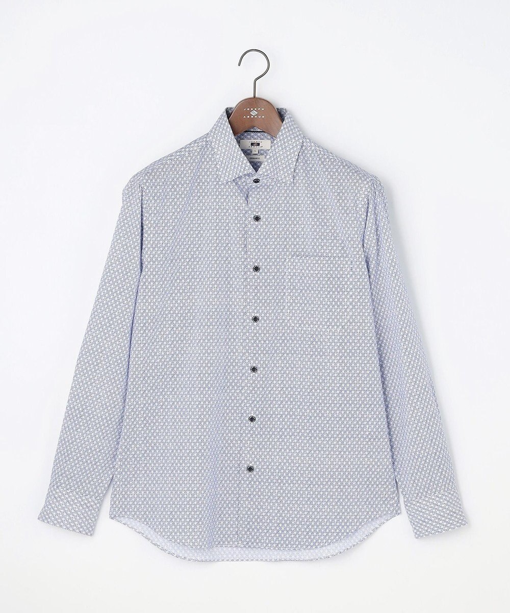 JOSEPH ABBOUD 【オーガニックコットン使用・JAPANファブリック】ジオメトリックパターンプリントシャツ　26SSモデル 