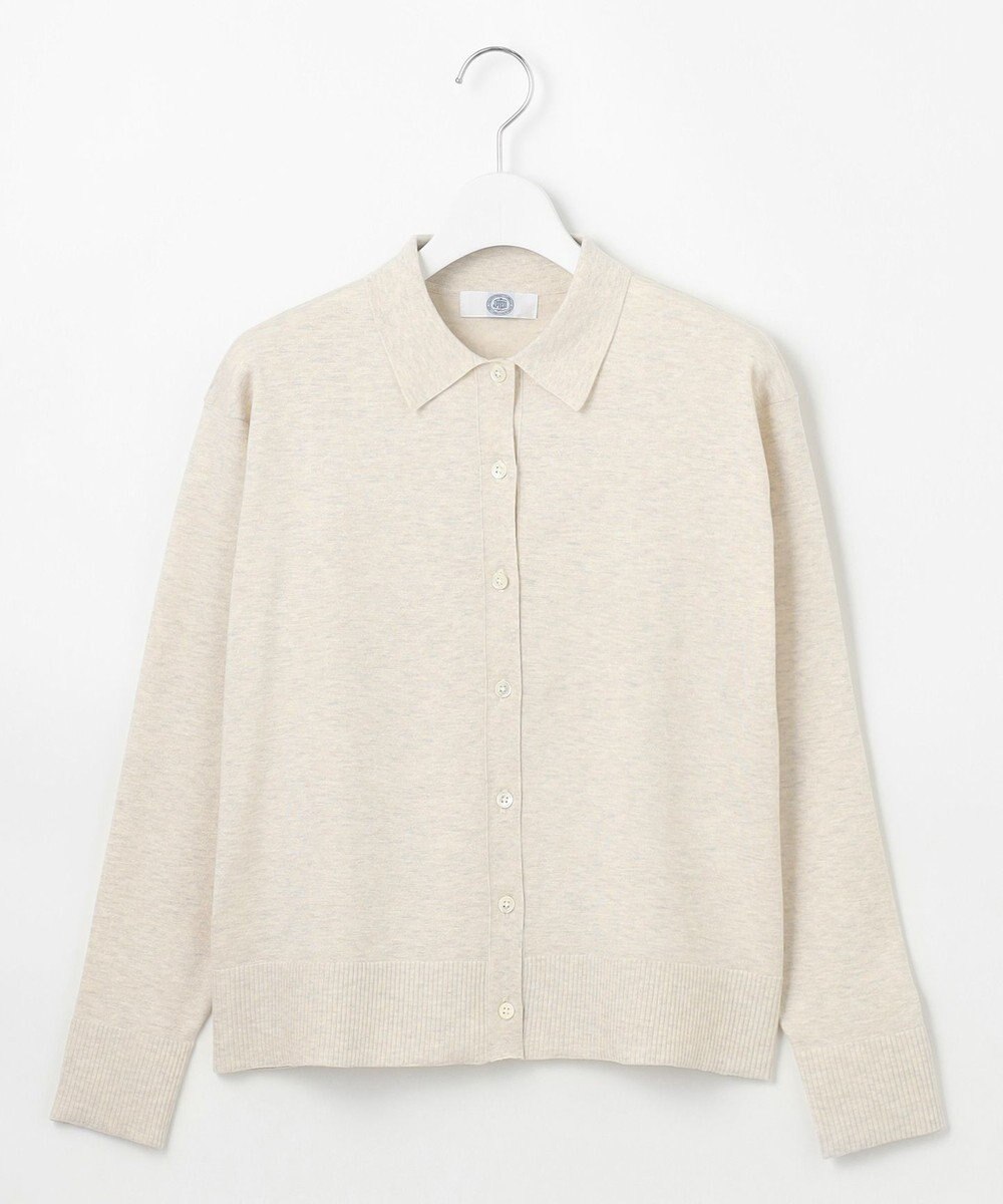 J.PRESS LADIES S 【洗える】ニットポロ カーディガン 