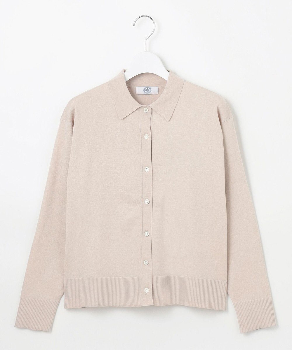 J.PRESS LADIES S 【洗える】ニットポロ カーディガン 