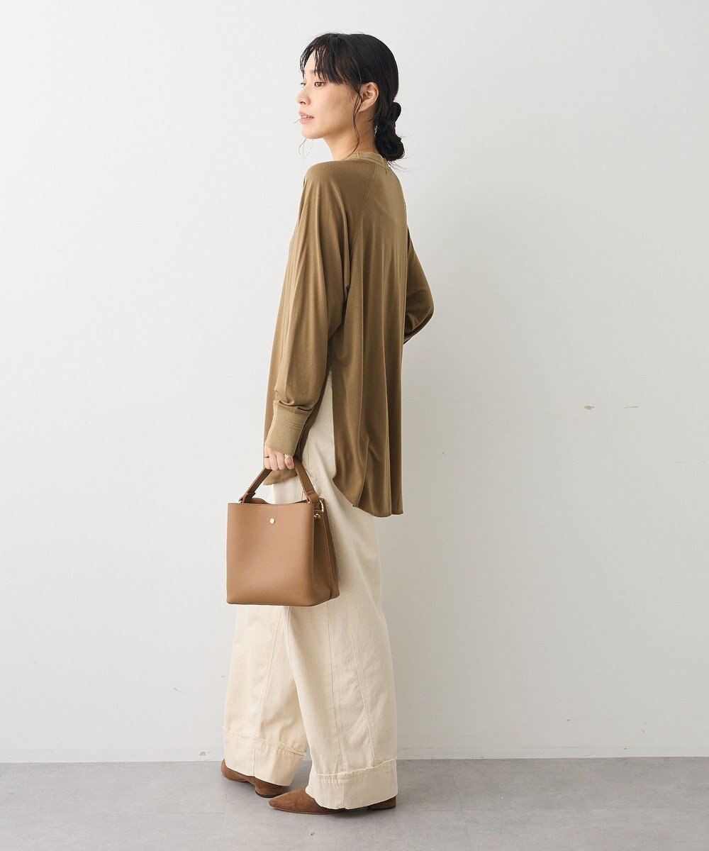 CRAFT STANDARD BOUTIQUE リブ切替ラグランチュニック 