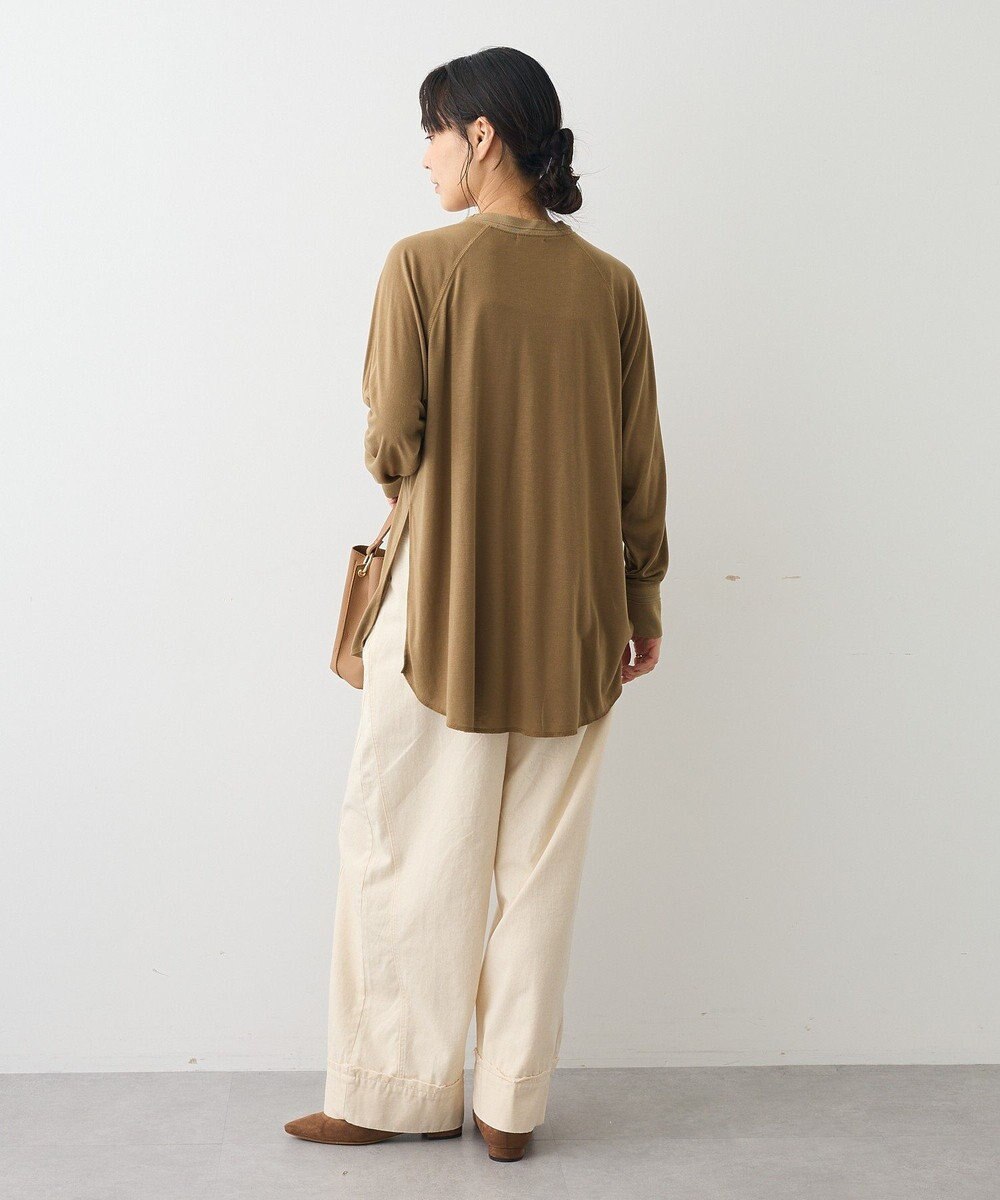 CRAFT STANDARD BOUTIQUE リブ切替ラグランチュニック 