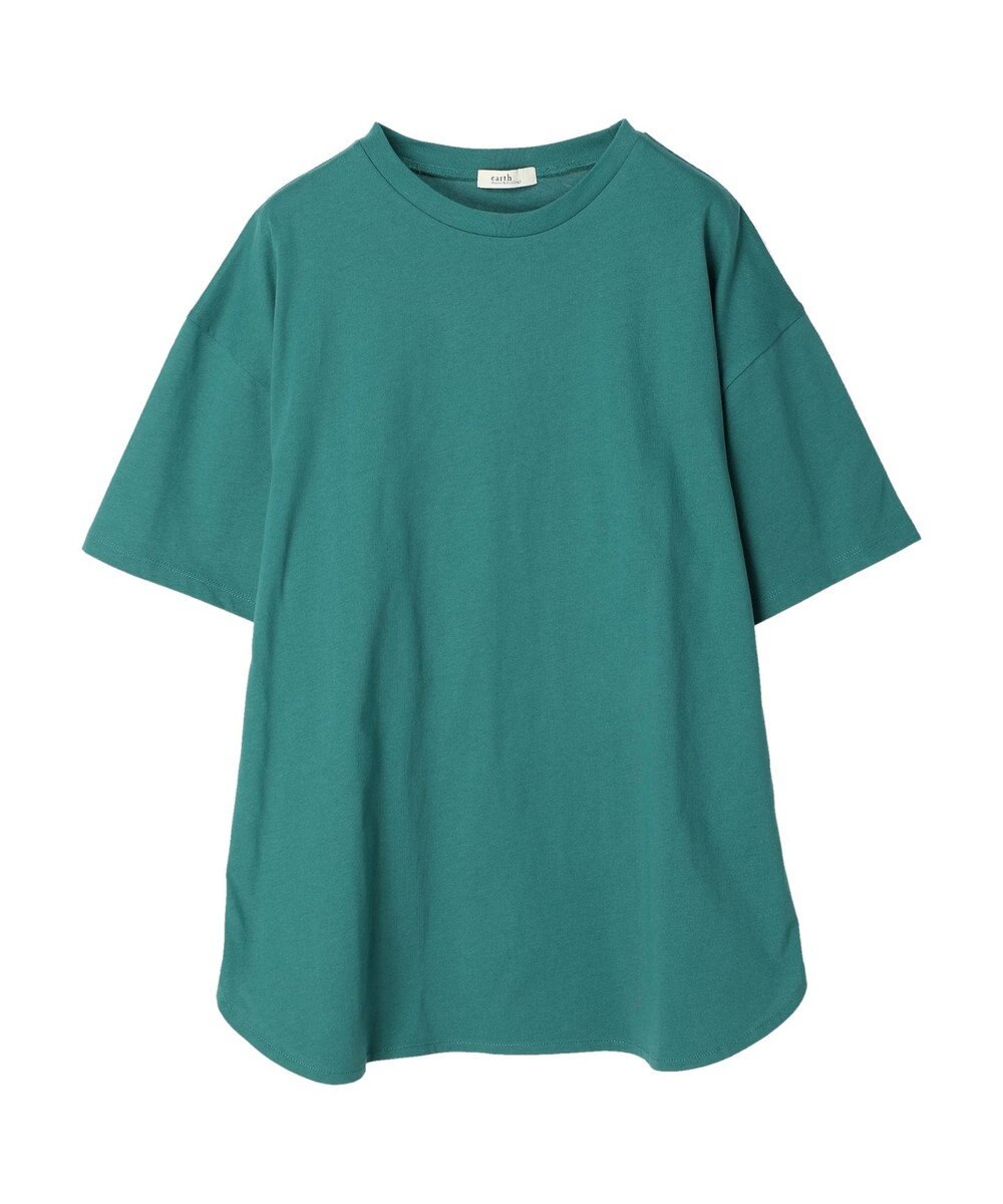 earth music&ecology ラウンドヘムルーズＴ（汗じみ防止） 