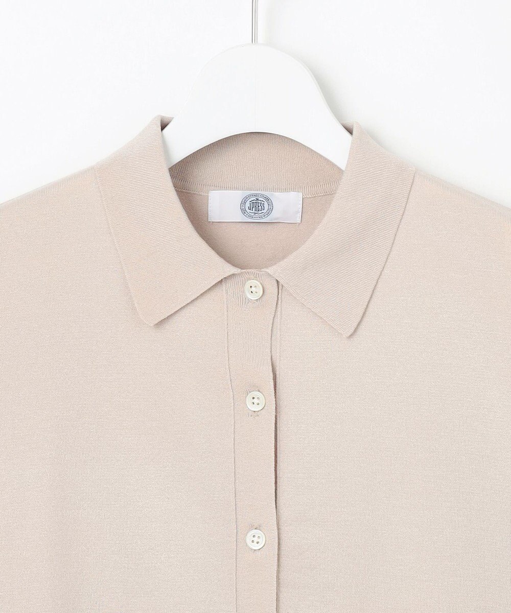 J.PRESS LADIES S 【洗える】ニットポロ カーディガン 