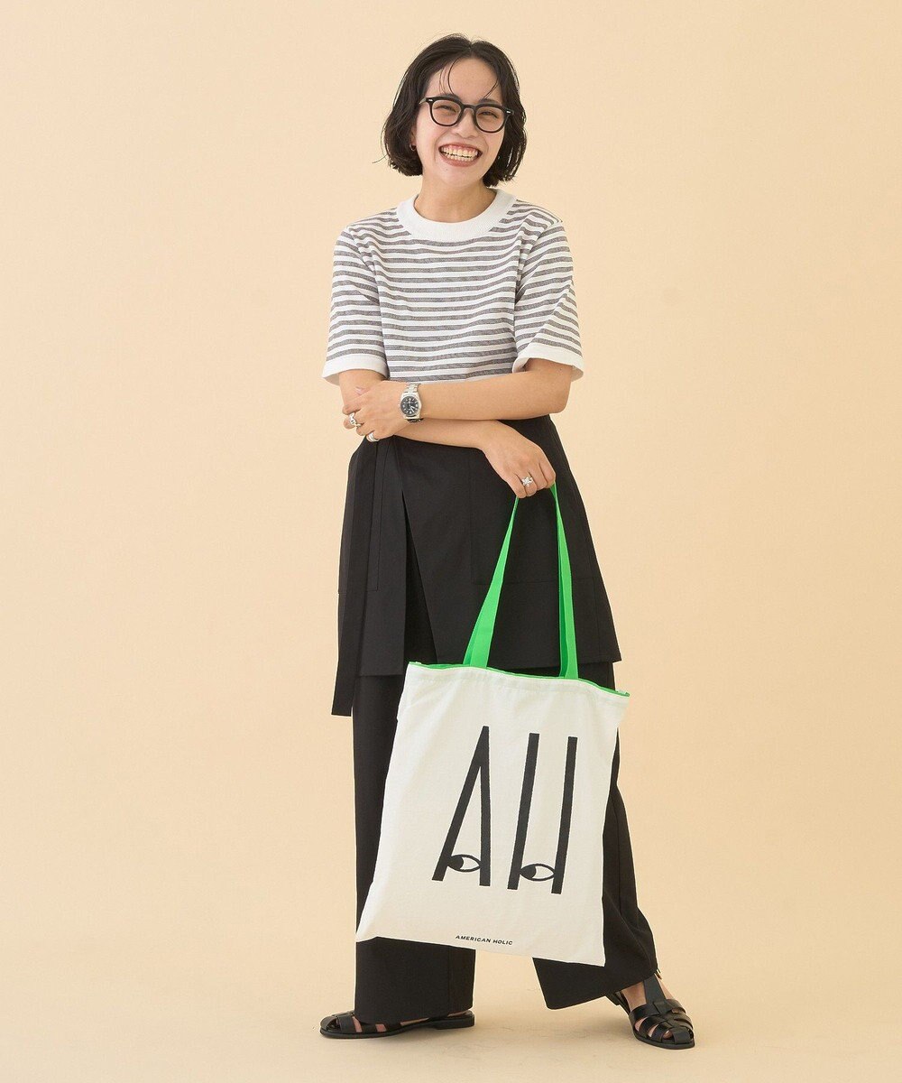 AMERICAN HOLIC カラーハンドルホリホリトートバッグ 
