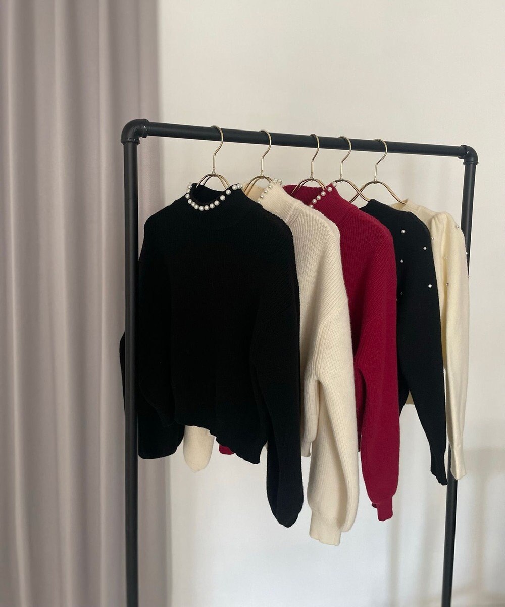 Feroux パール襟 ニット 