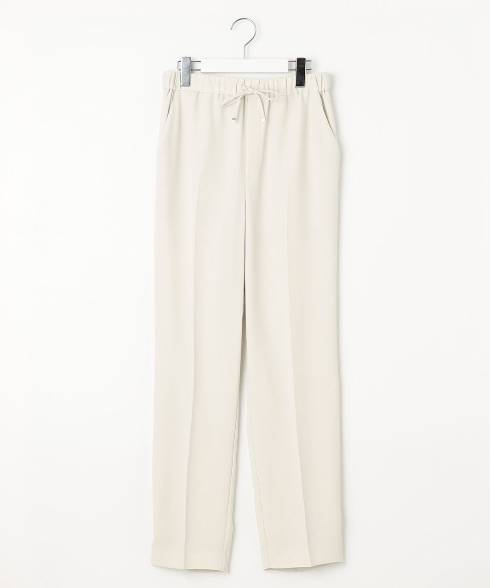 23区 【新色追加/洗える】ストレッチジョーゼット テーパード パンツ 