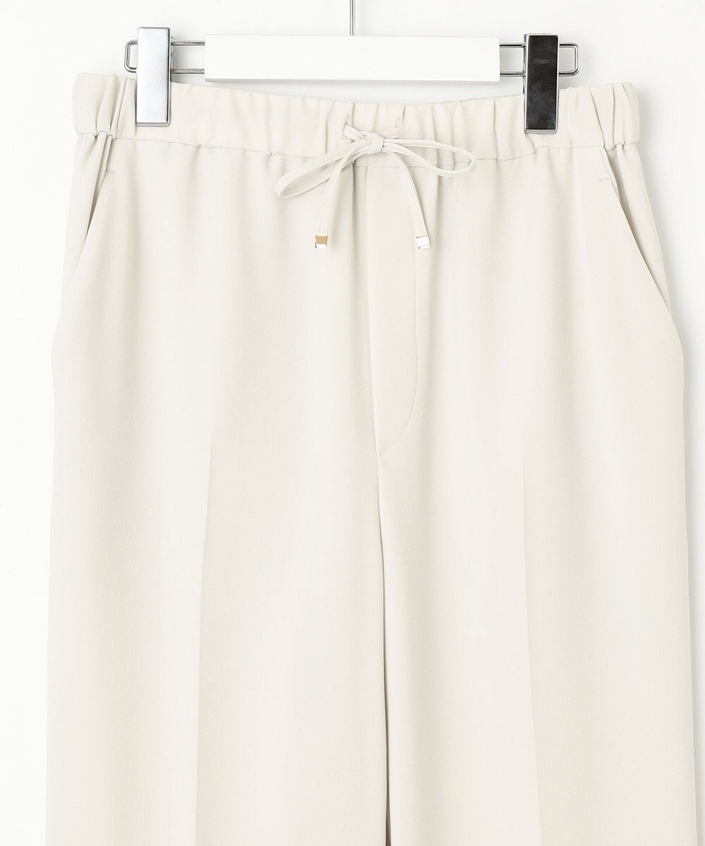 23区 L 【新色追加/洗える】ストレッチジョーゼット テーパード パンツ 