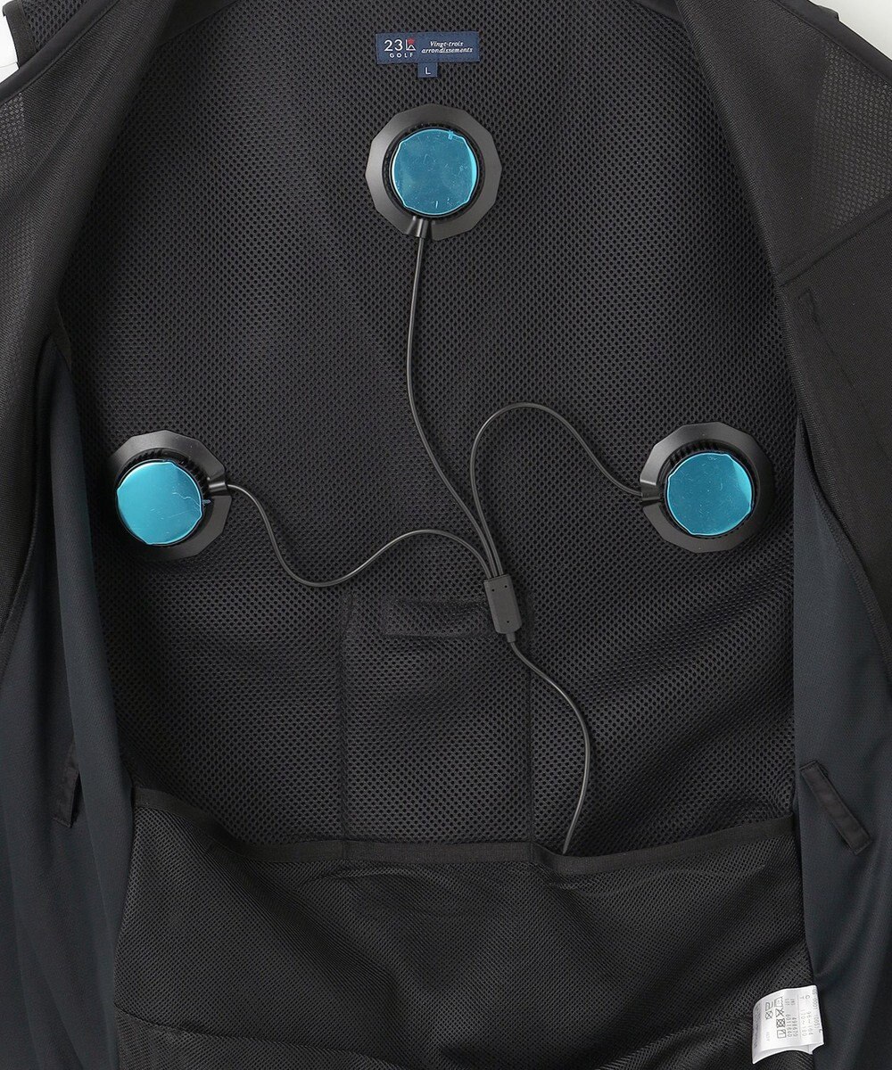 23区GOLF 【UNISEX】ペルチェベスト　モバイルバッテリーで操作する３つの冷却装置付き　夏のアウトドアにおすすめ 