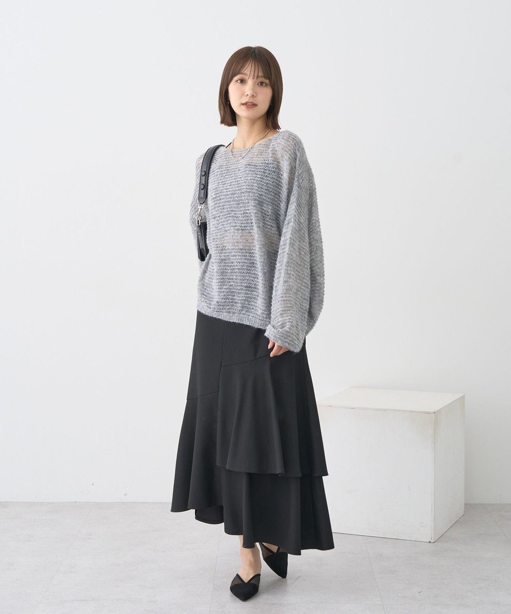 earth music&ecology ティアードイレヘムスカート 