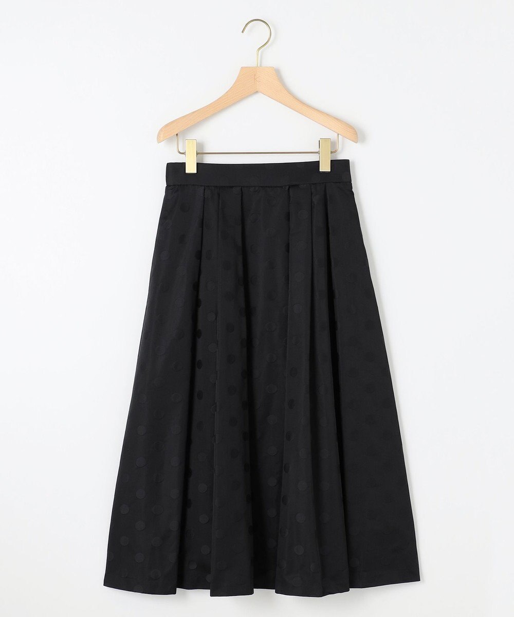 組曲 ドットジャガード フレア スカート 