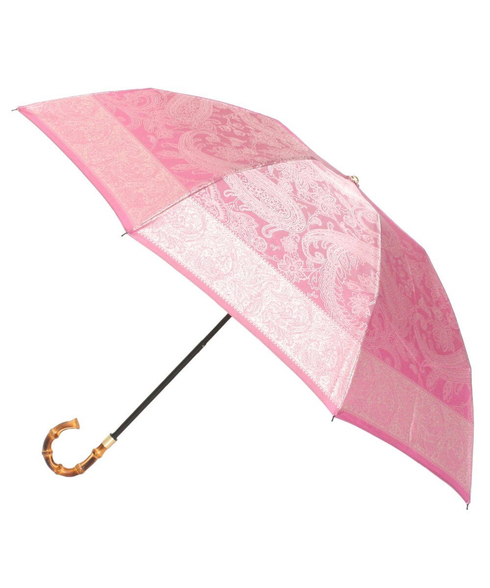 槇田商店 Kirie ペイズリー ビオニーピンク 折りたたみ傘 