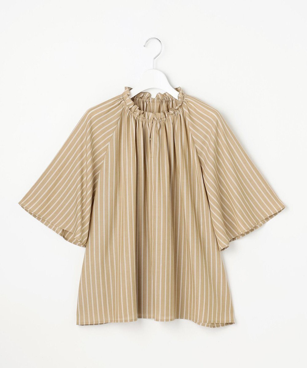 自由区 S リヨセルポプリンフリル ブラウス 