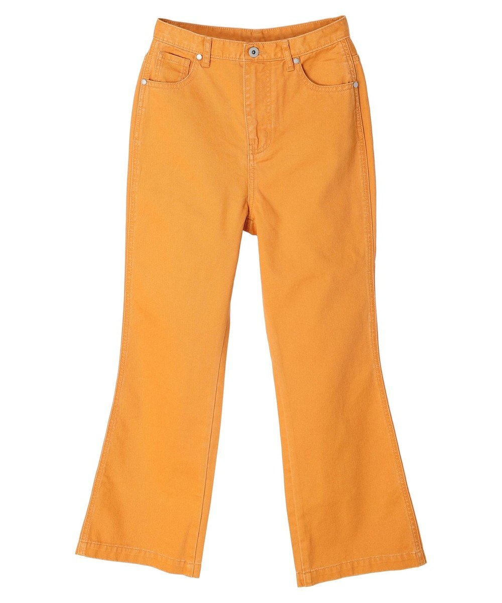 earth music&ecology カラーフレアパンツ 