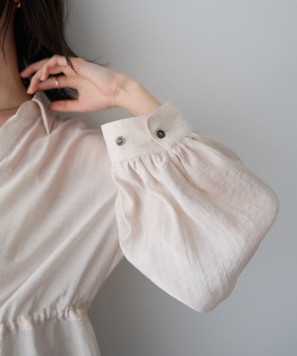 YECCA VECCA シアー2way袖バルーンチュニック 