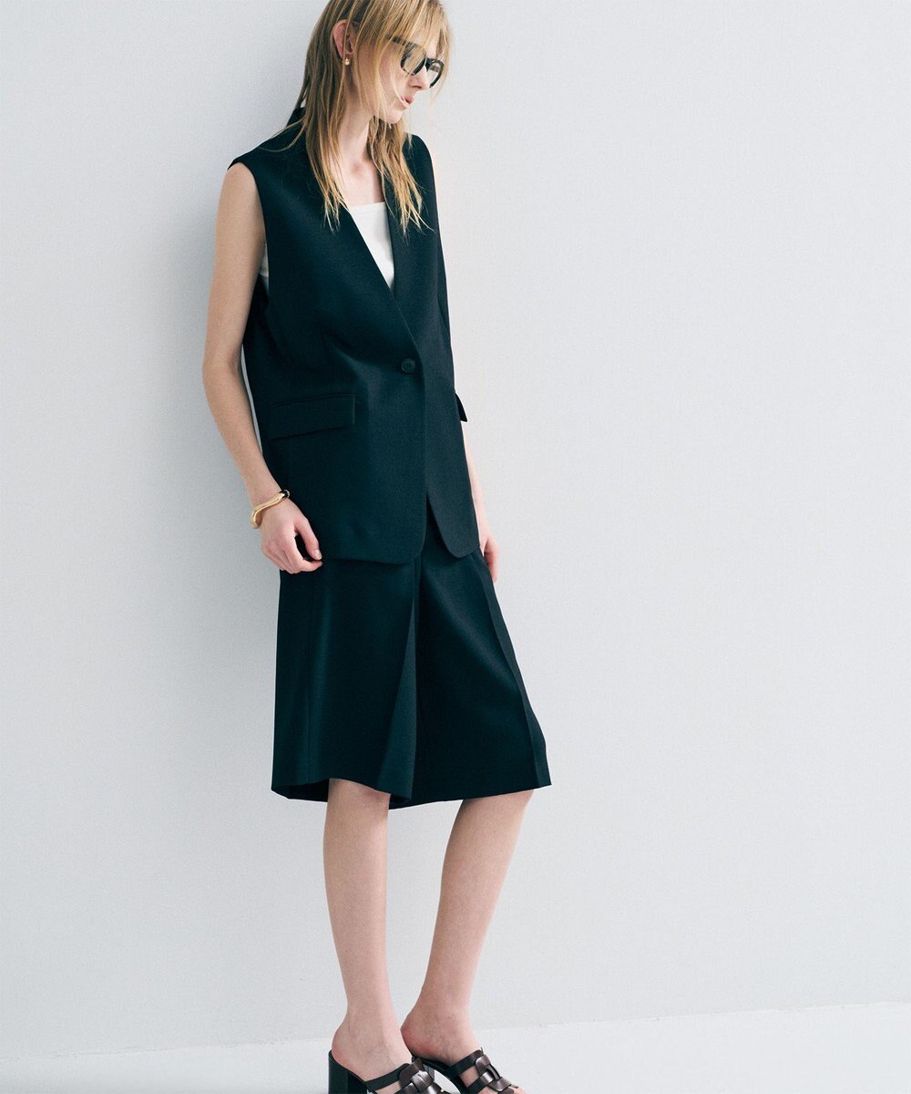 uncrave ウォッシャブルドライサップ バミューダパンツ（サスペンダー付き） 