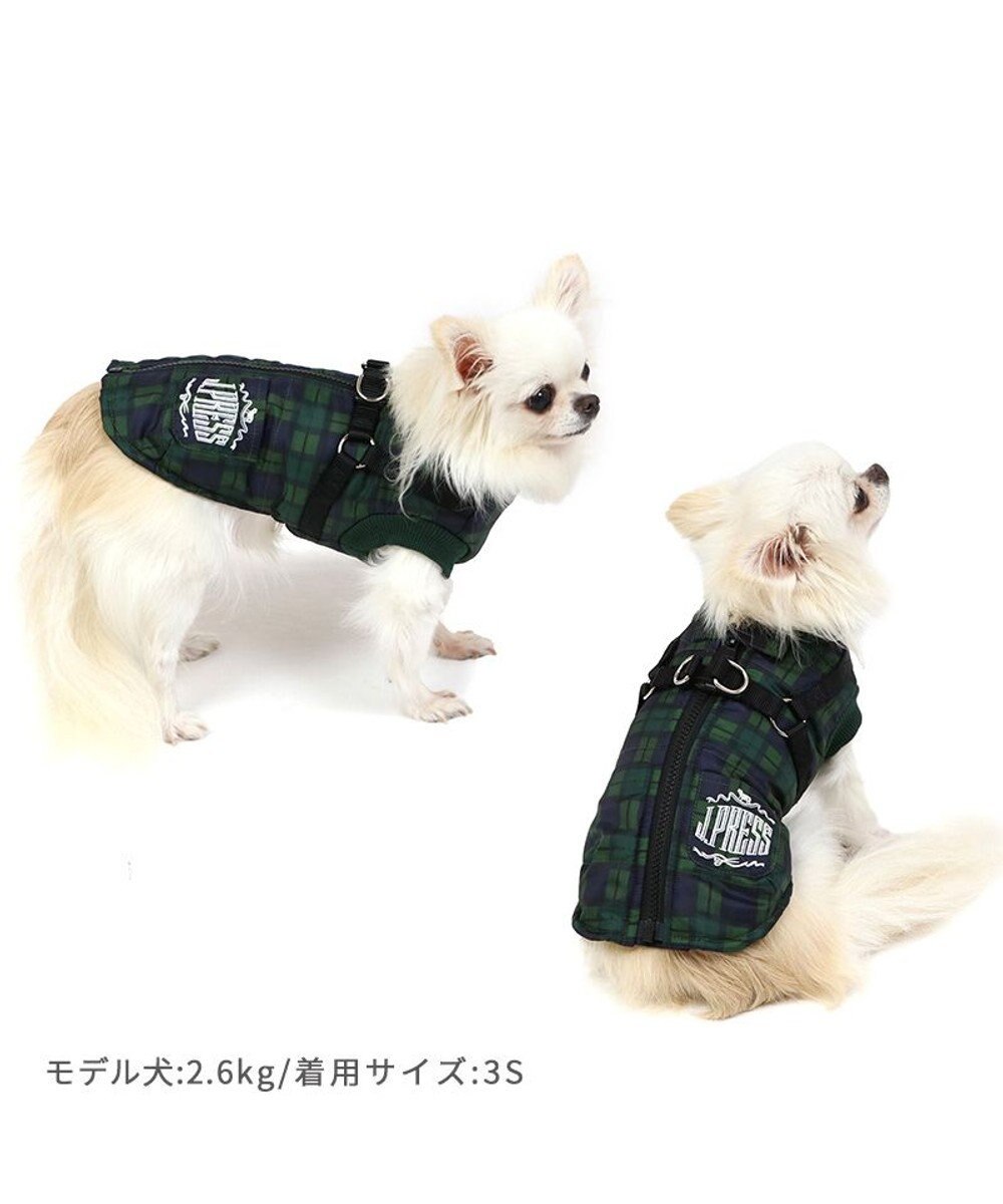 PET PARADISE J.PRESS アウター ハーネスベスト 《チェック柄》 小型犬 