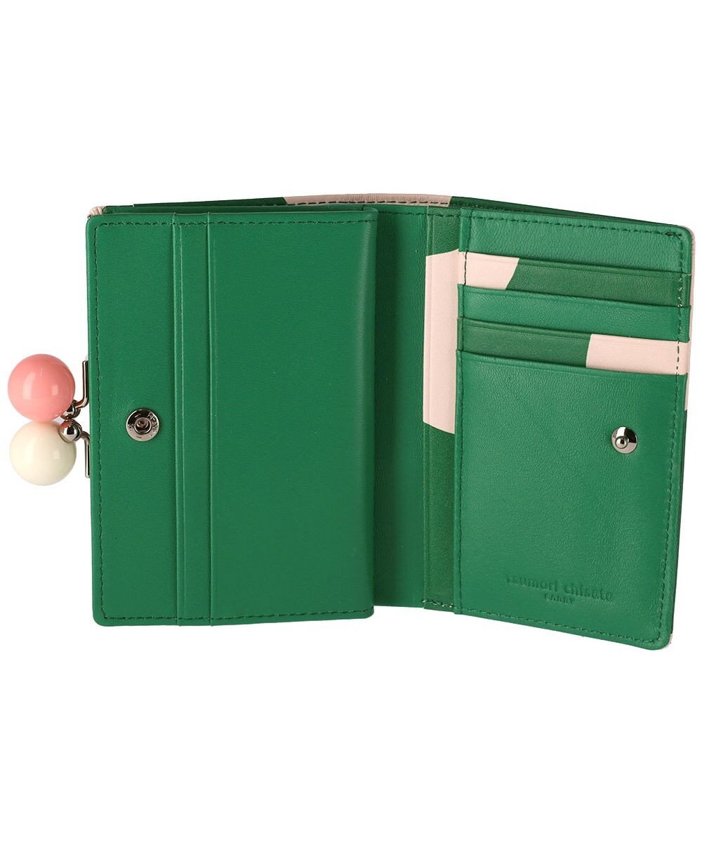 tsumori chisato CARRY ズームドット がま口 2つ折り財布 