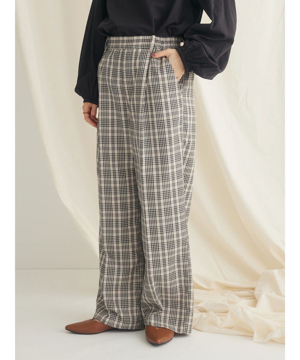 CRAFT STANDARD BOUTIQUE センタープレスチェックパンツ 