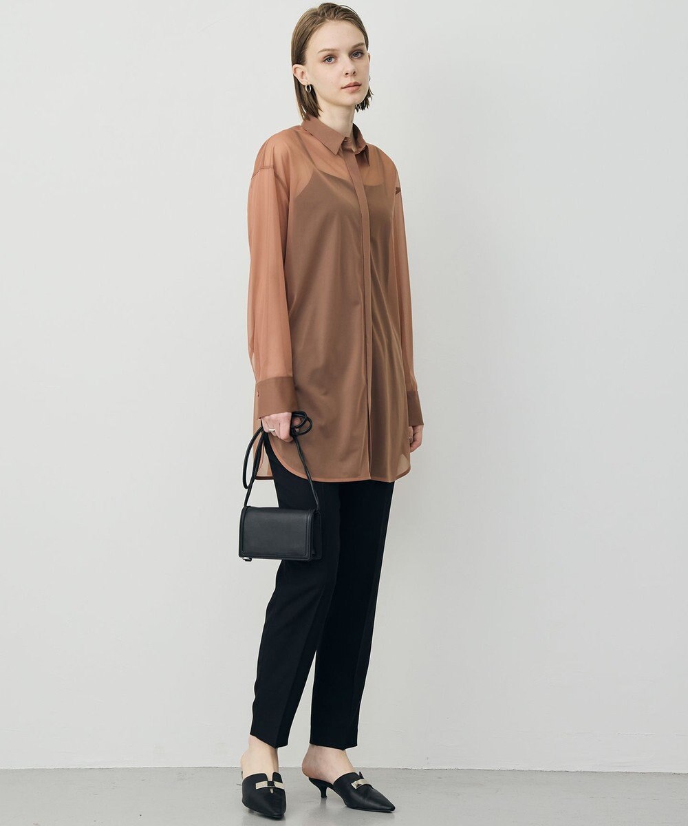 ICB L ハイゲージチュール ロングシャツ 