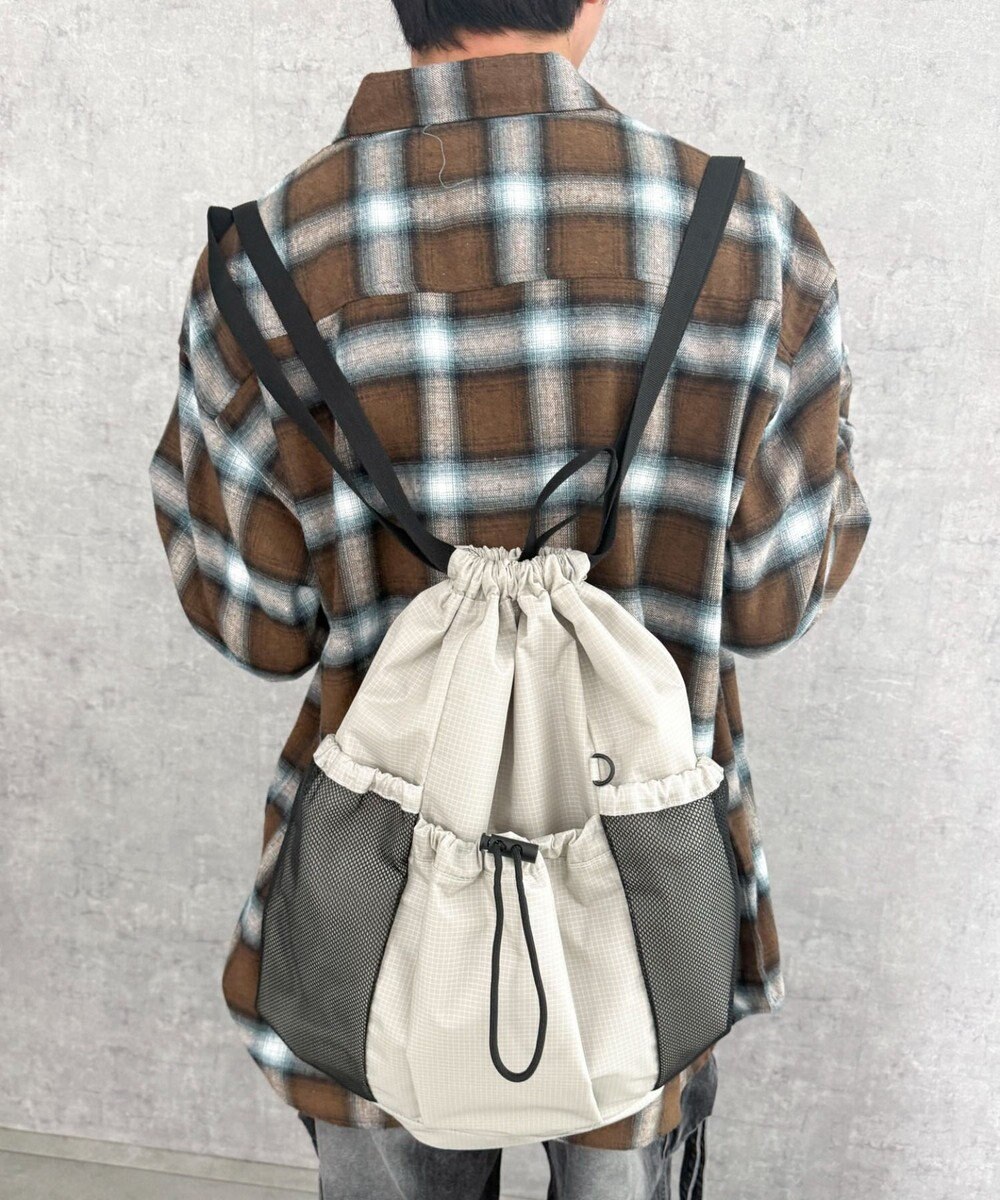 WEGO 【ユニセックス着用ITEM】メッシュポケットナップサック 