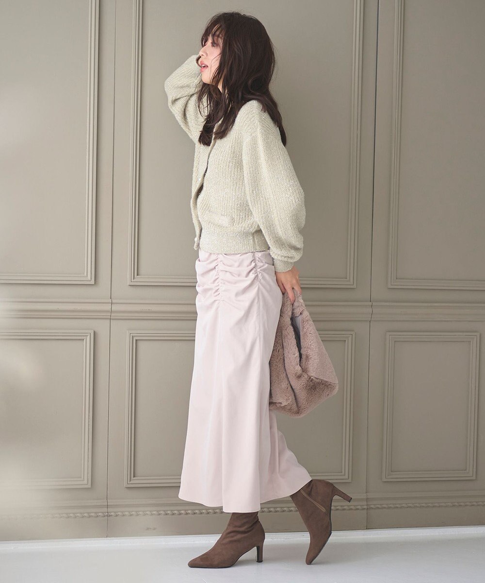 Feroux 【洗える】シュリンクマーメイド スカート 